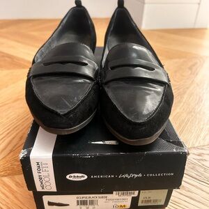 Dr. Scholl's Eclipse Black Suede Flats